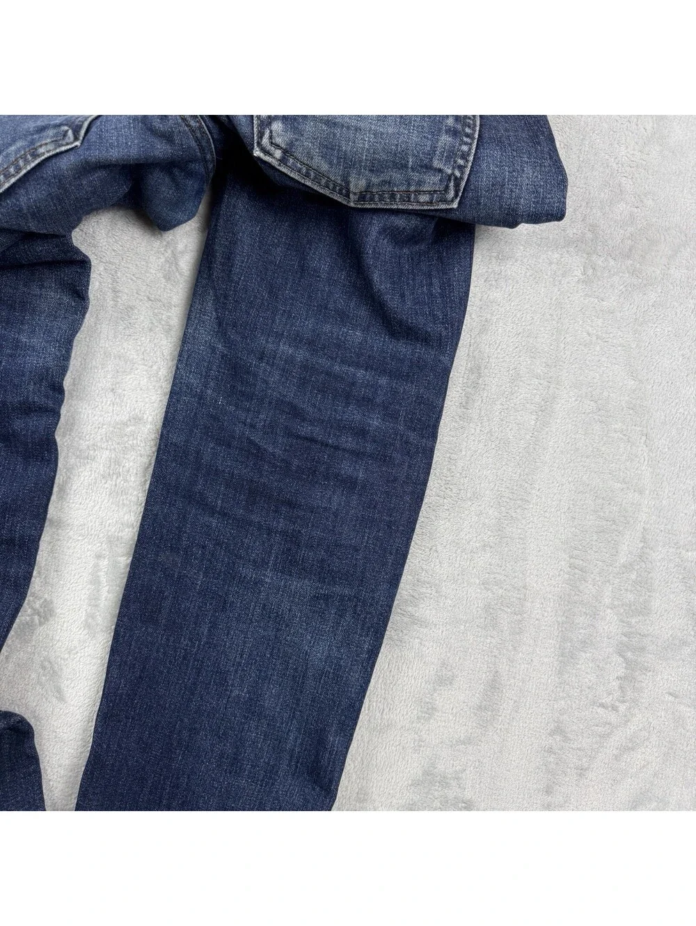 Naked & Famous Men Super Skinny Guy Silk Stretch Indigo Jeans W31 Grunge Preppy